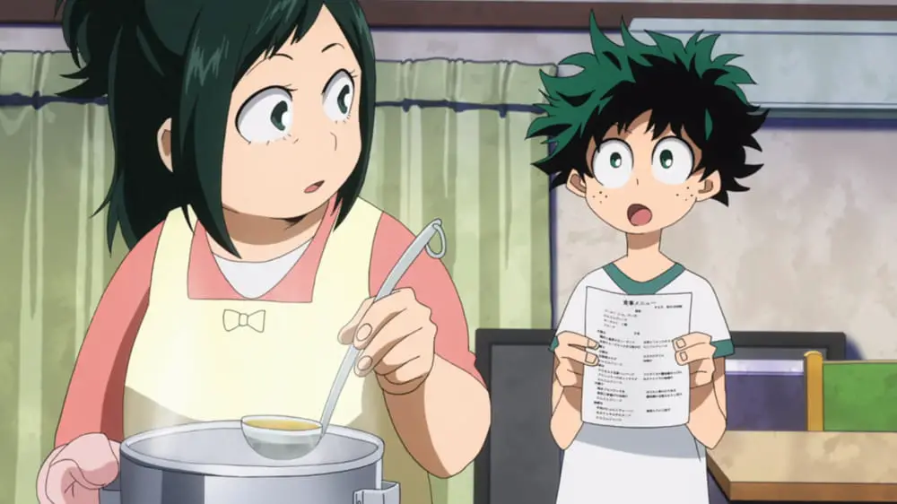 Izuku and Inko Midoriya